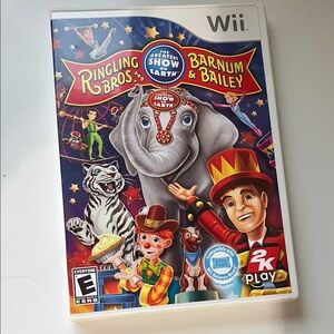 Nintendo Wii Ringling Bros. Barnum & Bailey Game - Red, Blue, Yellow